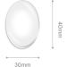 50 PCS Clear 30X40MM Oval Glass Cabochons for Pendants, Magnets & Crafts - Buy Online on GoSupps.com