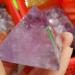 Crystal Rough 1 pcs 4.5cm Natural Amethyst Crystal Pyramid Purple Gemstone Pyramid Quartz Stone Obelisk Point Lucky Mascot - Buy Online on GoSupps.com