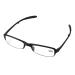Aroncent reading glasses black in different strengths reading aid visual aid optics semicircular semolon glasses glasses for women men black (+1.5)