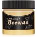 Wood Seasoning beeswax- for wood and furniture Natural odorless beeswax furniture to remove scratches oils and dirt-Polishing wood to restore natural gloss Non Toxic Waterproof and Wear-Resistan