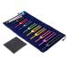 Dreld 9 Solfeggio Tuning Forks Kit Healing Forks with Silicone Hammer and Bag for DNA Repair Healing Sound Therapy Perfect Healing Musical Instrument Balancing Healers (Colorful)