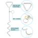 Shawfly Premium Steel Dog Stake & Cable Tie (3m 5m 10m) - Durable Outdoor Tether for Medium Dogs & Puppies - Ideal for Yard & Camping - Buy Online on GoSupps.com