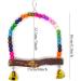 HONBAY Wooden Bird Swing Perch Toy for Small Birds - Parrot Hanging Toy - Buy Online on GoSupps.com