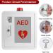 Qianmei AED Cabinet - Metal Defibrillator Storage with Alarm & Light | Universal Fit for Cardiac Science - 36x20x40 cm - Buy Online on GoSupps.com