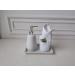 TOOZFO White Ceramics Hand Soap Dispenser 10oz300ml Elegant Pump Top for Bathroom - Empty Shampoo Bottles - Buy Online on GoSupps.com