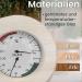 Doengdfo Wooden Sauna Thermometer & Hygrometer - Elegant Birch Alder & Aspen Sauna Accessory - Buy Online on GoSupps.com