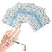 Kaikso-in 100 pieces make-up Hand Palette sticker disposable cosmetics mixing pallets waterproof PU make-up transparent film adhesive mixing Foundation for eyeshadow creams powder 5*5cm transparent