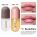 2 PCs Lip Plumper Gloss Kit - Natural Makeup Hydrating Lip Serum for Fuller Lips & Fine Line Reduction | Derol Lip Care - Buy Online on GoSupps.com