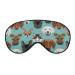 Polygonal Dogs Sleep Mask Eye Cover for Sleeping Blindfold with Adjustable Strap Blocks Light Night Travel Nap for Men Women