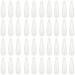 DAZISEN 40 Pack Hair Clips For Girls Metal Snap Kids Barrettes Women'S Hair Accessories Colorful Candy Lovely Simple Hairstyle Clips White