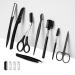 Eyebrow Razor,Professional 8in1 Eyebrow Trimmer Set for Women and Men, Eyebrow Set,Including Eyebrow Razor,Trimmer, Brush,Eyebrow Comb, Eyebrow Scissors,Folding Razor,Scissors, Tweezers
