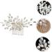 Housoutil Bridal Headwear Bun Hair Comb Wedding Hair Decor Exquisite Hair Comb Hair Wedding Decor Hair Pin Rhinestone Bobby Pins Wedding Bridal Headdress Grace Wig Pearl Miss White - Buy Online on GoSupps.com