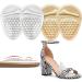 Metatarsal Pads Women Ball of Foot Cushions Comfort Pads for Heels Weight Shifting and High Heel Pain Relief (Clear+Beige)