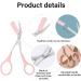 2PCS Stainless Steel Eyebrow Trimmer Scissors with Comb - Professional Precision Eyebrow Grooming Tool for Men and Women - Pink and Black - Buy Online on GoSupps.com