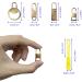 DailyTreasure Zipper Pull Set - 16 Zipper Pulls + 8 Slides 4 Unique Shapes for Jackets & More - International Shipping Available - Buy Online on GoSupps.com