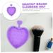 Angoily Makeup Brush Cleaning Pad Makeup Brush Cleaning Tool Limpiador De Brochas De Maquillaje Heart Brush Cleaner Pad Makeup Pallete Eye Shadow Brush Silica Gel Purple Foldable - Buy Online on GoSupps.com