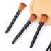Buy Black Makeup Brush - Soft Fabric Hair & Wood Handle for Beginners & Professionals | Best Powder Grasping Brush - Buy Online on GoSupps.com