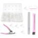 Healeved 1 Box Nail Art Box Acrylic Nail Kit De Manicura Manicure Kit Nail Files Dead Skin Nail File Buffer Manicure Accessories Clear Nail Tips Nail Brush Plastic Cosmetic Fake Nail Patch 15x6cm