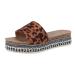 Sandals for women Roman casual summer slide sandals large size leisure open toe area comfortable plateau-loipper fashionable women's sandals summer-bohemic beach lipper black leopard 38 EU