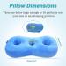 Piercing Pillow for Side Sleepers | Ear Protection & Pain Relief | CNH Ear Hole Pillow - Comfort Donut Pillow for Head & Ear | Perfect for Side Sleeping - Blue - Buy Online on GoSupps.com