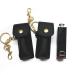 Black Keychain Holder Set - 2 Lipstick & Lip Balm Holders with Keychain | Stylish & Functional Organizer - Buy Online on GoSupps.com
