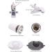 yanhe Tortoise Heat Lamp Basking Light for Aquarium Reptiles E27 UVA+UVB Heat Spotlight for Reptiles Aquarium Reptile Lizards Turtle Snakes (Black) - Buy Online on GoSupps.com