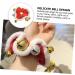 FRCOLOR 1pc Christmas Hair Tie Holiday Scrunchies Hair Jewels for Women Scrunchies with Bell Decorative Rubber Band Kids Scrunchie Hair Ring Bell Shaped Miss Red Coral Fleece - Buy Online on GoSupps.com