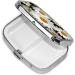 Shop Daisy Flower Printed Square Pill Box - Portable Medicine Organizer for Travel | Convenient & Stylish - Buy Online on GoSupps.com