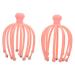 TOVINANNA 2 STK Head massager Headgear massage devices Massage scratches for the head tubes squeezing key octopus back scratch hand massage devices pearls scraped man frosted stainless steel