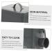 FOMIYES 1 Set Simple Laundry Box Storage Box Pet Foods Dispenser Spoons Enamelware Grey Iron - Buy Online on GoSupps.com