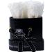 ROSEPOPS Pop-Up Three Preserved Real Roses - Three Scented Blooms Last One Year or Longer - Black Mock Croc Heart Shape Box (Marshmallow Fluff Roses) Marshmallow Fluff Black Croc - Buy Online on GoSupps.com
