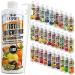 C.P.Sports beverage syrup for mineral drink i syrup sugar-free for vital drink iced ceiling mix with vitamins i beverage concentrate for mixing with water for sports drink i 1 liter + pump donor iced ceast mix 1 l (1 Pack)