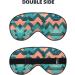 Buy Coral & Teal Arrows Print Unisex Sleep Mask | Double-Sided Eye Mask for Sound Sleep & Skin Care - Buy Online on GoSupps.com