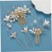 Didiseaon 2 Sets Hair Accessories Flower Decor Rhinestone Hair Clip Bridal Hair Clip Rhinestone Wedding Hair Comb Bridal Headpieces for Wedding Wig Combs Zinc Alloy Flower Head Women's Pearl - Buy Online on GoSupps.com