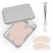 Under Eye Patches Silicone - 2 Pcs Reusable Eye Patches Eye Patches Plump Fine Lines & Wrinkles with Metal Eye Cream Applicator Tin Case