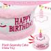Dog Birthday Bandana Set with Hat and Squeaky Cake Toy - Perfect Party Supplies Gift for Small, Medium, Large Dogs - Pink Cream Cake Design - Buy Online on GoSupps.com