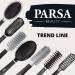 Parsa Beauty Trend Line Round Hairbrush - Black Mixed Bristles for Volume & Abundant Blow-Drying - Tangle-Free Design - Buy Online on GoSupps.com