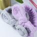 RIQQQ Makeup Spa headband Facial Headbands Shower Hairband Bath Hair lace Bowtie Head Band Towel Wrap for Women and Girl Wash Face 2 Piece grey purple - Buy Online on GoSupps.com
