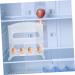 DOITOOL Egg Grid Fridge Eggs Organizer Kitchen Egg Holder Egg Organizer Plastic Refrigerator Decorate Transparent 20.00X20.00X11.00CM - Buy Online on GoSupps.com