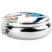 Penguins Printed Mini Round Pill Box | 3 Compartment Travel Pill Organizer for Home & Office - Buy Online on GoSupps.com
