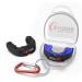 Redline Sportswear Pro Custom Molded Mouth Guard with case, Professional Best Protection BPA Free Sports Mouthguard for Braces Football, Hockey | Mouthpiece for Kids, Youth and Adult Boxing Blue & Black