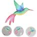 Zerodeko Decoration Pendant Hummingbird Unique Lovely Creative Indoor Iron Decor Art Adornment Delicate Mosaic Shape 26.5x15cm Green - Buy Online on GoSupps.com