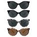 4 Pack Reading Sunglasses for Women and Men UV 400 Protection Full Lens Sun Readers Outdoor Reading Glasses Mix 2.5 x