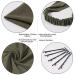 6 Pack Boho Triangle Hair Scarf Headbands for Women - Non Slip Elastic Kerchief Bandana Set with Clips, Solid Colors - Ideal for Teen Girls - Buy Online on GoSupps.com