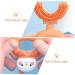 U-Shaped Silicone Toothbrush for Children | Healeeved | Dustproof & Safe | Smallkind 11x7cm Orange - Buy Online on GoSupps.com
