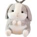 Hot Water Bottle Covers Only Soft Plush Animal Hot Water Bottle Backpack with Strap Warm Cute Hot Water Bag Cover Rabbit Hot Water Bottle