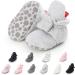 EDOTON Unisex Newborn Winter Boots - Soft Non-Slip Sole Bootie Sock 6-12 Months - Light Gray - Buy Online on GoSupps.com