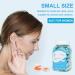 100 Pairs Slim Size Foam Ear Plugs for Small Ear Canals Women Kids - 35dB SNR Noise Canceling Earplugs for Sleeping, Snoring, Work, Shooting, Studying - Lake Blue - Buy Online on GoSupps.com