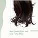 Curly Wavy Clip In Ponytail Extension 18 Inch Dark Brown - Synthetic Hairpiece - Buy Online on GoSupps.com