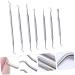 SOESFOUFU 1 Set Manicure tools cuticle shaper cuticle spoon reverse tweezers for craft cuticle remover cuticle stick cuticle trimmer pusher manicure precision pedicure nail Stainless steel - Buy Online on GoSupps.com